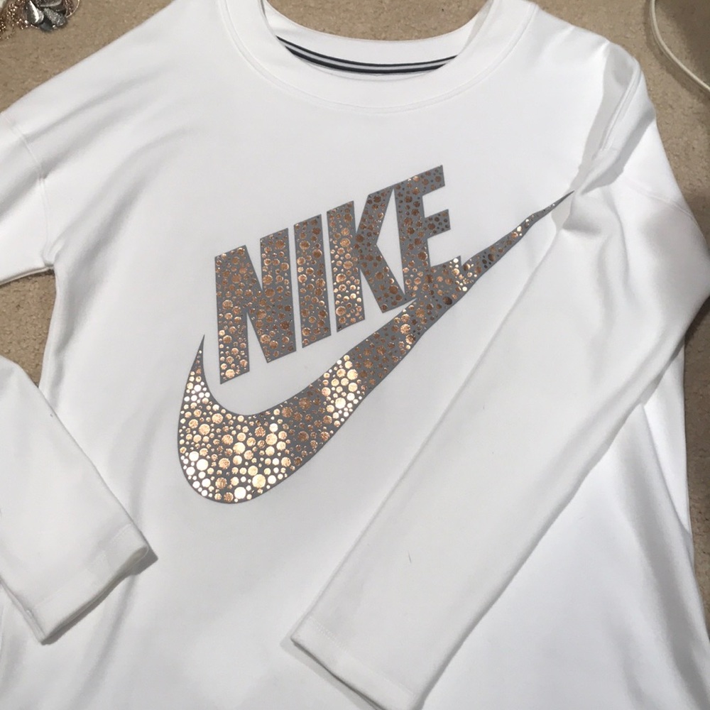 White Nike shirt